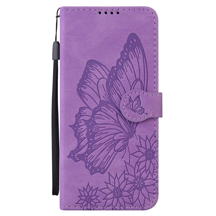 For Samsung Galaxy S25 Ultra 5G Retro Skin Feel Butterflies Embossing Horizontal Flip Leather Phone Case(Purple) - Galaxy S25 Ultra 5G Cases by PMC TechLife | Online Shopping South Africa | PMC TechLife | Buy Now Pay Later Mobicred