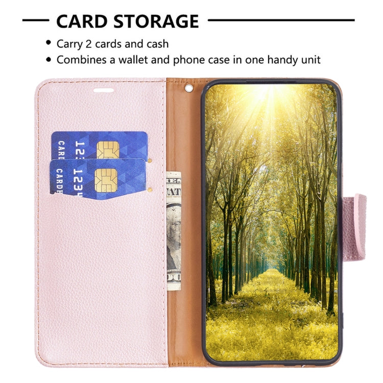 For Samsung Galaxy S25 5G Litchi Texture Pure Color Flip Leather Phone Case(Rose Gold) - free shipping - PMC TechLife - Order now!