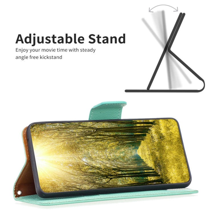 For Samsung Galaxy S25+ 5G Litchi Texture Pure Color Flip Leather Phone Case(Green) - Galaxy S25+ 5G Cases by PMC TechLife | Online Shopping South Africa | PMC TechLife | Buy Now Pay Later Mobicred