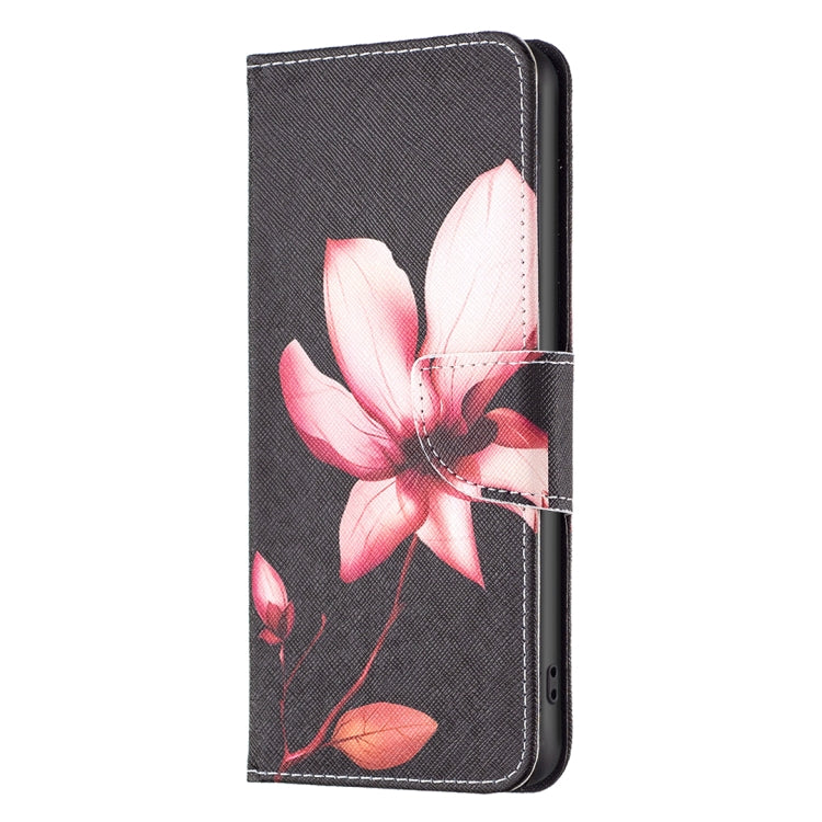 For Samsung Galaxy S25 5G Colored Drawing Pattern Leather Phone Case(Lotus) - free shipping - PMC Jewellery - Order now!