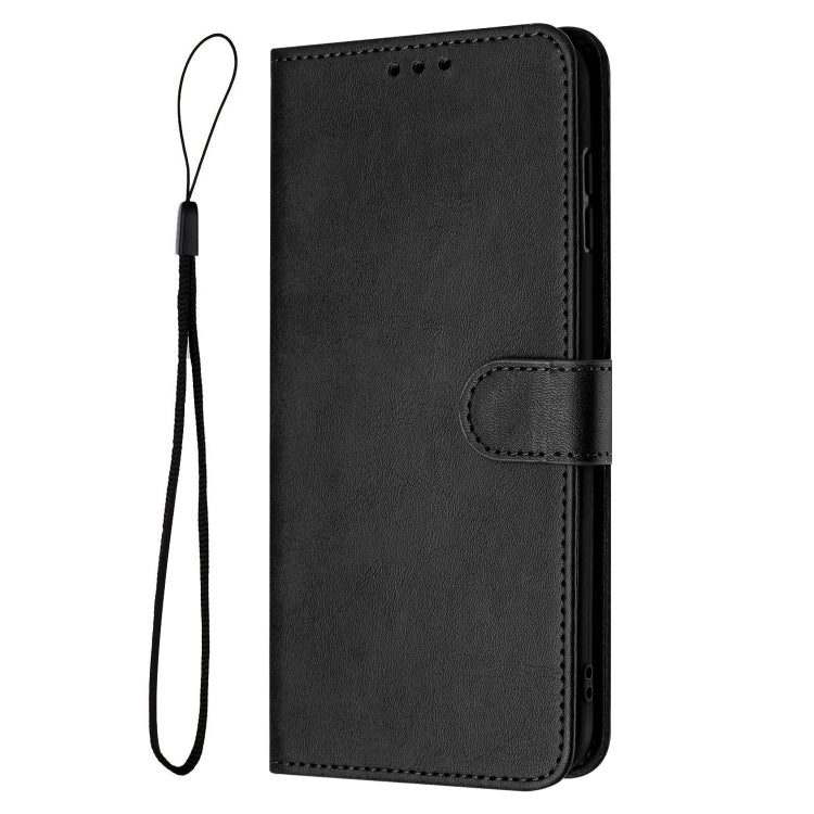 For Samsung Galaxy S25 Ultra 5G Solid Calf Texture Flip Leather Phone Case(Black) - Galaxy S25 Ultra 5G Cases by PMC TechLife | Online Shopping South Africa | PMC TechLife | Buy Now Pay Later Mobicred