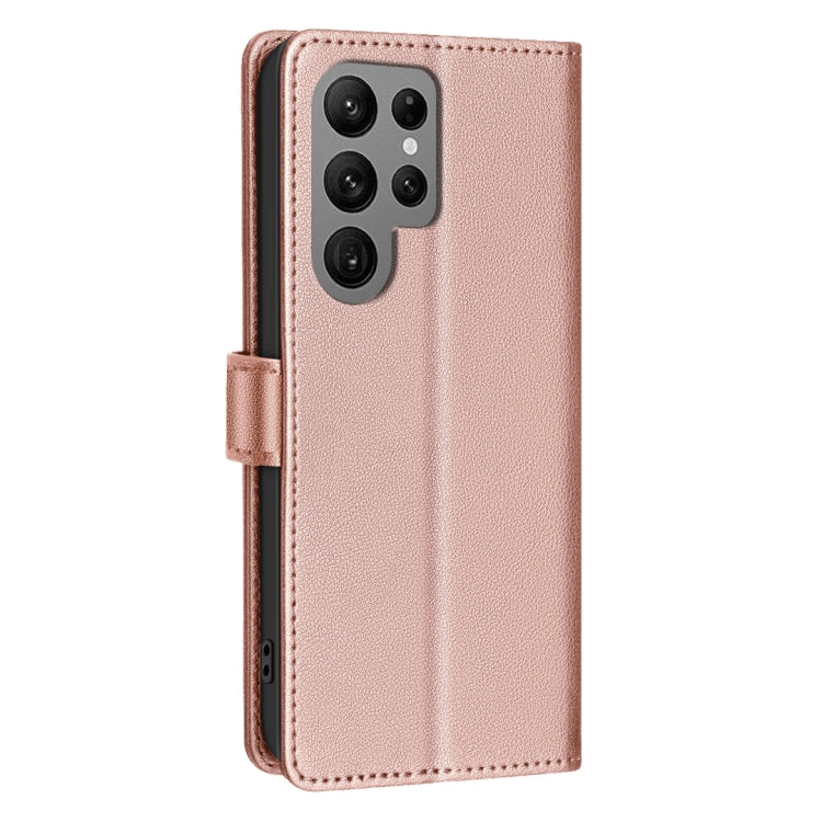 For Samsung Galaxy S25 Ultra 5G Litchi Texture RFID Anti-theft Leather Phone Case(Gold) - free shipping - PMC Jewellery - Order now!