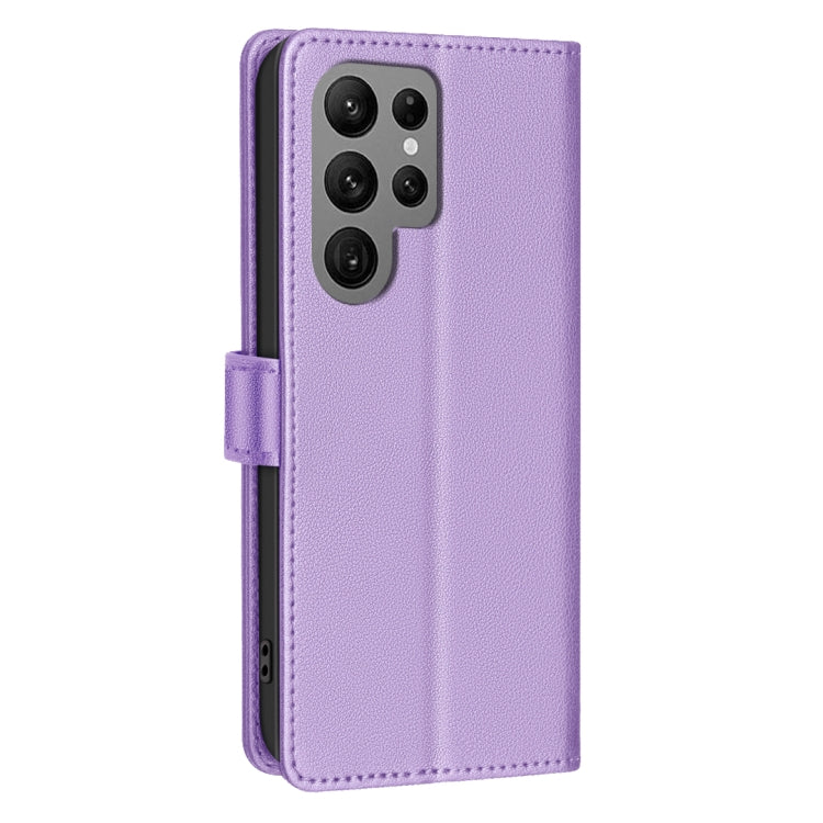 For Samsung Galaxy S25 Ultra 5G Litchi Texture RFID Anti-theft Leather Phone Case(Purple) - Galaxy S25 Ultra 5G Cases by PMC Jewellery | Online Shopping South Africa | PMC Jewellery | Buy Now Pay Later Mobicred
