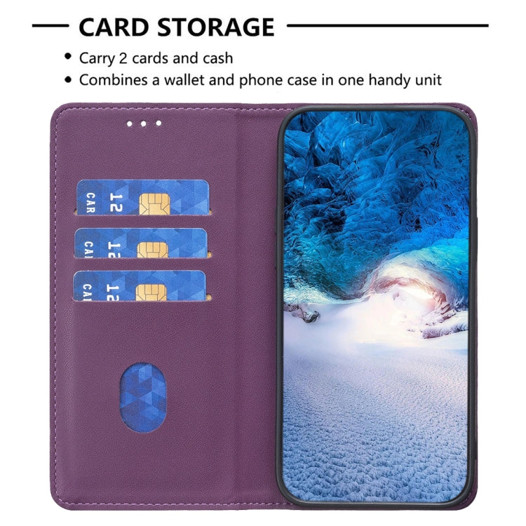 For Samsung Galaxy S25 Ultra 5G Magnetic Leather Phone Case(Dark Purple) - Galaxy S25 Ultra 5G Cases by PMC Jewellery | Online Shopping South Africa | PMC Jewellery | Buy Now Pay Later Mobicred