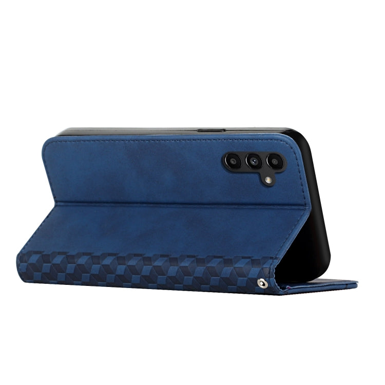 For Samsung Galaxy S25 / S24 5G Diamond Splicing Skin Feel Magnetic Leather Phone Case(Blue) - Galaxy S25 5G Cases by PMC Jewellery | Online Shopping South Africa | PMC Jewellery | Buy Now Pay Later Mobicred