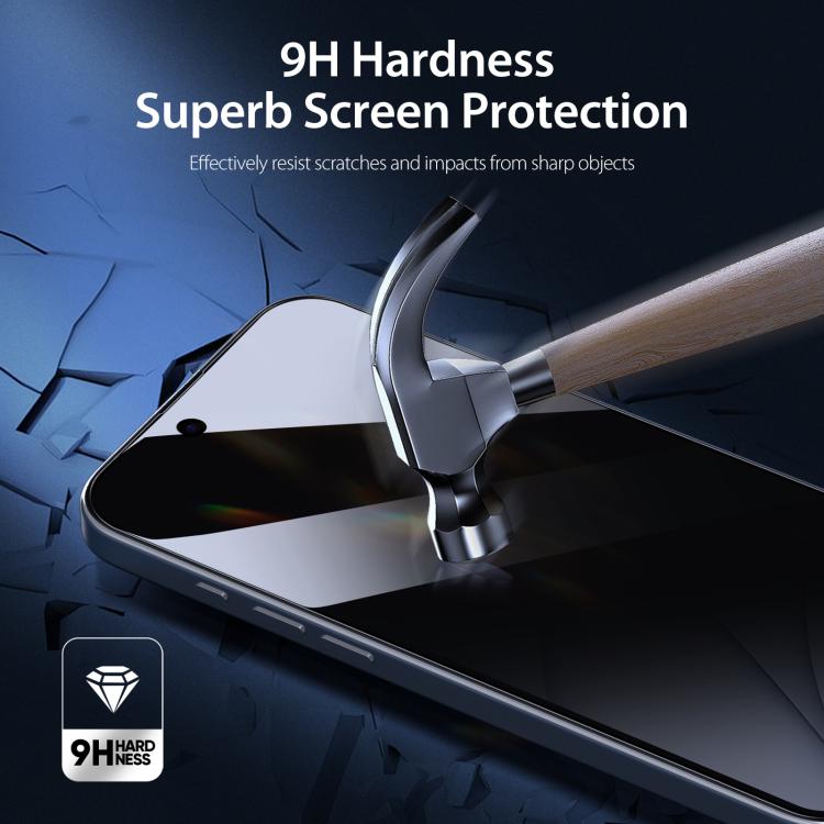 For iPhone 16e 5pcs DUX DUCIS 0.33mm 9H High Aluminum Anti-spy HD Tempered Glass Film - free shipping - PMc TechLife - Order now!