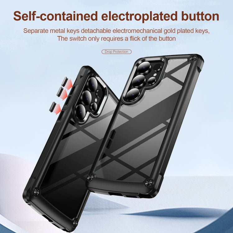 For Samsung Galaxy S25 Ultra 5G TPU + PC Lens Protection Phone Case(Black) - free shipping - PMC Jewellery - Order now!