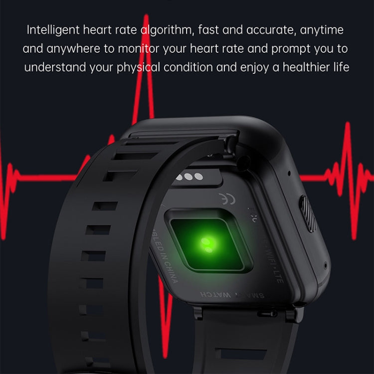 UNIWA DM66 4G Calling Smart Watch, 2GB+16GB, 1.99 inch IPS Screen Android 9.0 Support WiFi GPS(Black) - free shipping - PMC TechLife - Order now!
