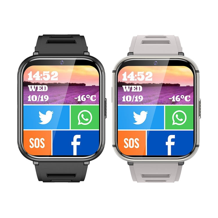 UNIWA DM66 4G Calling Smart Watch, 2GB+16GB, 1.99 inch IPS Screen Android 9.0 Support WiFi GPS(Black) - free shipping - PMC TechLife - Order now!