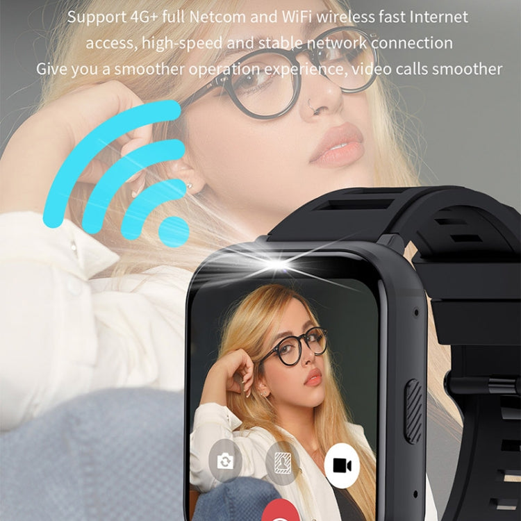 UNIWA DM66 4G Calling Smart Watch, 2GB+16GB, 1.99 inch IPS Screen Android 9.0 Support WiFi GPS(Black) - free shipping - PMC TechLife - Order now!