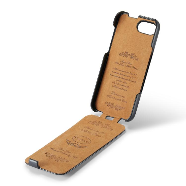 For iPhone 16e Fierre Shann 64 Texture Vertical Flip PU Leather Phone Case(Black) - free shipping - PMc TechLife - Order now!