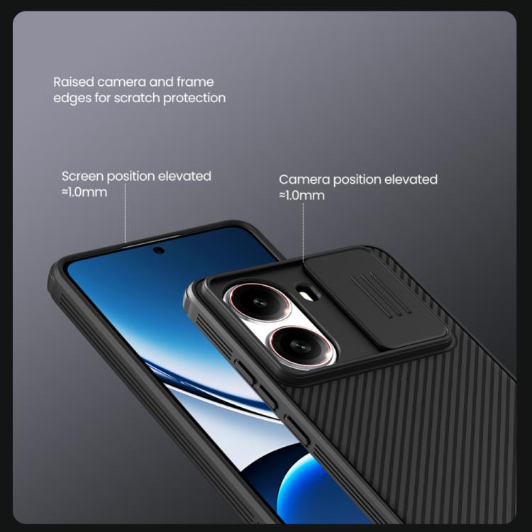 For Redmi Turbo 4 NILLKIN CamShield Pro PC Phone Case(Black) - free shipping - PMc TechLife - Order now!