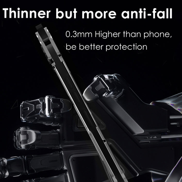 For iPhone 16 Pro R-JUST RJ-17 Shockproof Armor Hollow Metal Phone Case(Black) - free shipping - PMC Jewellery - Order now!