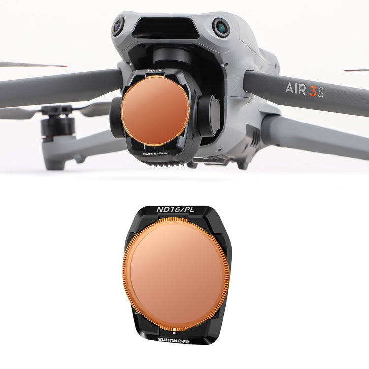 For DJI Air 3S Sunnylife Camera Lens Filter, Filter:ND16PL - free shipping - PMC TechLife - Order now!