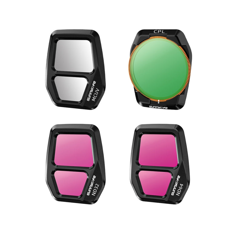 For DJI Air 3S Sunnylife Camera Lens Filter, Filter:4 in 1 UV CPL ND32 ND64 - free shipping - PMC TechLife - Order now!