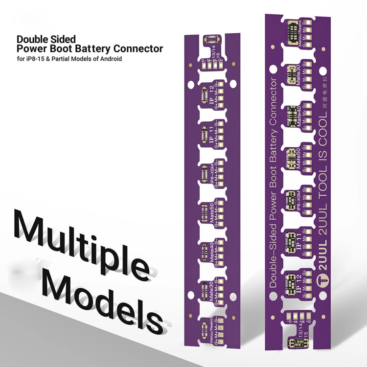 2UUL BT02 Detachable Double Sided Power Boot Battery Connector for iPhone 8 to 15 Pro Max / Android - Test Tools by 2UUL | Online Shopping South Africa | PMC TechLife | Buy Now Pay Later Mobicred