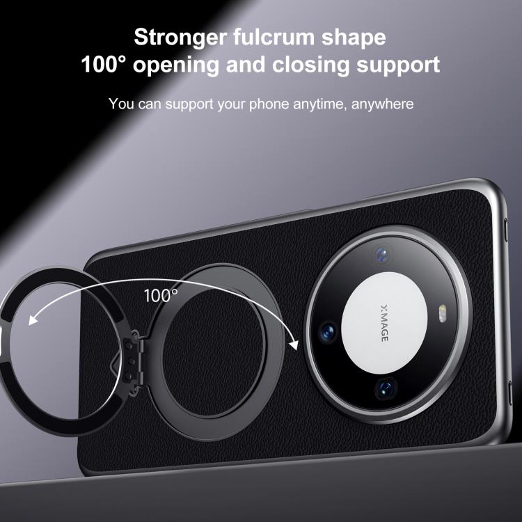 For Huawei Pura 70 Pro / 70 Pro+ SULADA Top Grain Leather MagSafe Magnetic Holder Phone Case(Green) - Huawei Cases by SULADA | Online Shopping South Africa | PMC Jewellery | Buy Now Pay Later Mobicred