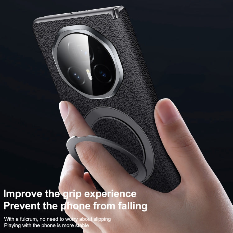 For Honor Magic V3 SULADA Top Grain Leather MagSafe Magnetic Holder Phone Case(Red) - free shipping - PMC TechLife - Order now!