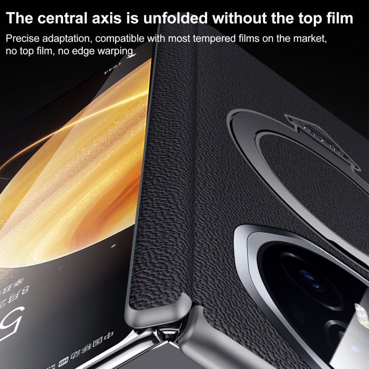 For Honor Magic V3 SULADA Top Grain Leather MagSafe Magnetic Holder Phone Case(Red) - free shipping - PMC TechLife - Order now!