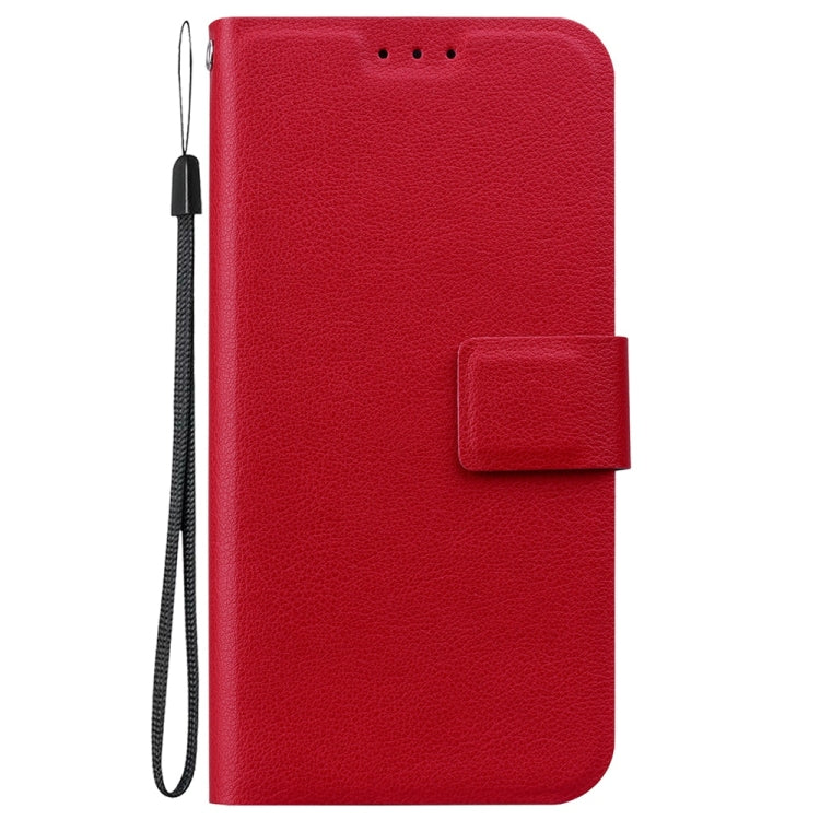 For iPhone 16e Ultra-thin Voltage Magnetic Buckle Leather Phone Case(Red) - iPhone 16e Cases by PMC TechLife | Online Shopping South Africa | PMC TechLife | Buy Now Pay Later Mobicred