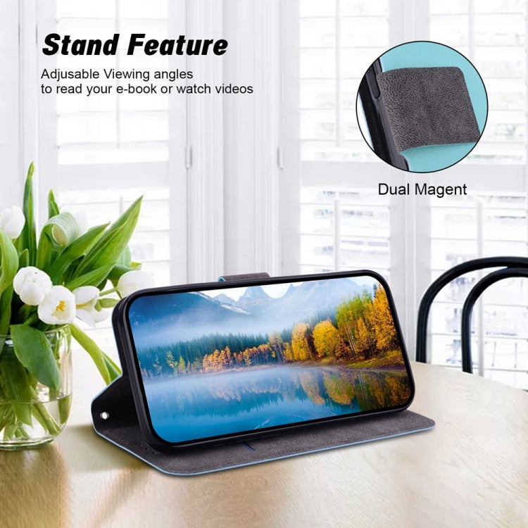 For iPhone 16e Ultra-thin Voltage Magnetic Buckle Leather Phone Case(Green) - iPhone 16e Cases by PMC TechLife | Online Shopping South Africa | PMC TechLife | Buy Now Pay Later Mobicred