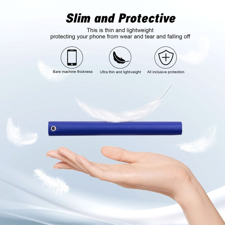 For iPhone 16e Ultra-thin Voltage Magnetic Buckle Leather Phone Case(Blue) - iPhone 16e Cases by PMC TechLife | Online Shopping South Africa | PMC TechLife | Buy Now Pay Later Mobicred