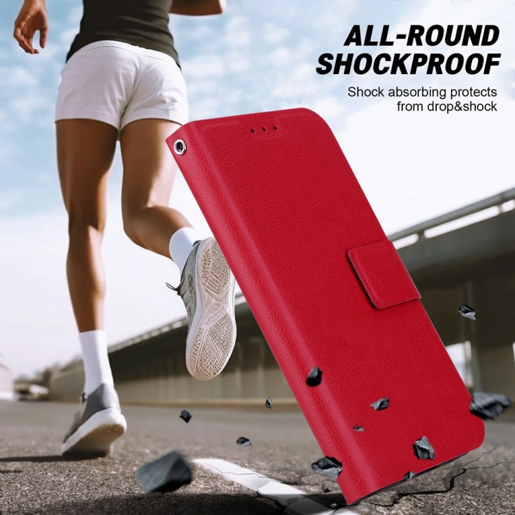 For Samsung Galaxy S25 Ultra 5G Ultra-thin Voltage Magnetic Buckle Leather Phone Case(Red) - Galaxy S25 Ultra 5G Cases by PMC TechLife | Online Shopping South Africa | PMC TechLife | Buy Now Pay Later Mobicred