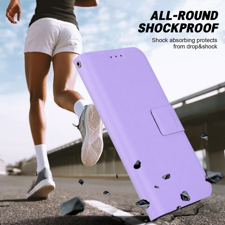 For Samsung Galaxy S25 Ultra 5G Ultra-thin Voltage Magnetic Buckle Leather Phone Case(Purple) - Galaxy S25 Ultra 5G Cases by PMC TechLife | Online Shopping South Africa | PMC TechLife | Buy Now Pay Later Mobicred