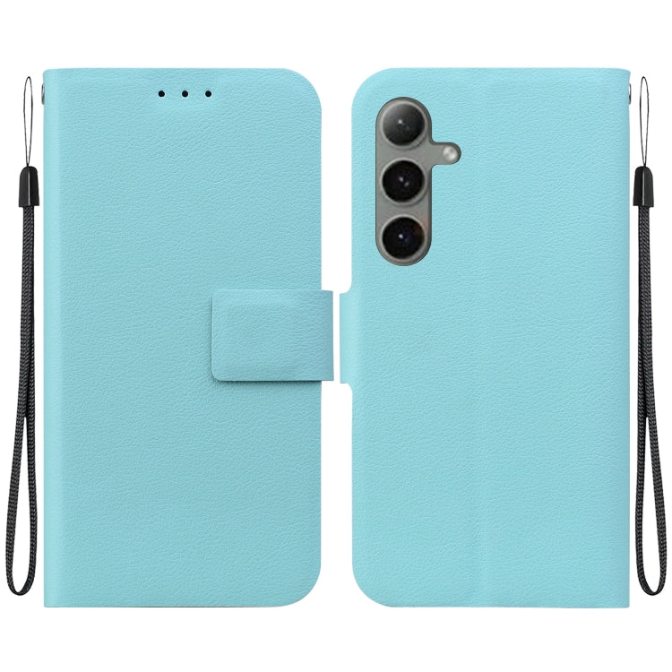 For Samsung Galaxy S25+ 5G Ultra-thin Voltage Magnetic Buckle Leather Phone Case(Green) - Galaxy S25+ 5G Cases by PMC TechLife | Online Shopping South Africa | PMC TechLife | Buy Now Pay Later Mobicred