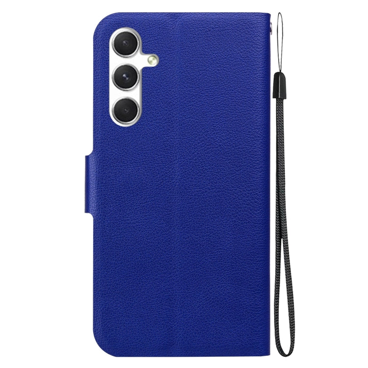 For Samsung Galaxy S25 5G Ultra-thin Voltage Magnetic Buckle Leather Phone Case(Blue) - Galaxy S25 5G Cases by PMC TechLife | Online Shopping South Africa | PMC TechLife | Buy Now Pay Later Mobicred