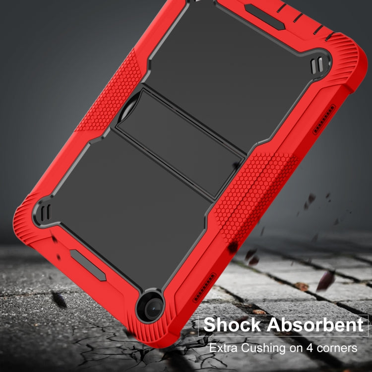 For Lenovo Tab M10 3rd Gen / TB328 Silicone Hybrid PC Tablet Case with Holder(Red Black) - Lenovo by PMC TechLife | Online Shopping South Africa | PMC TechLife | Buy Now Pay Later Mobicred