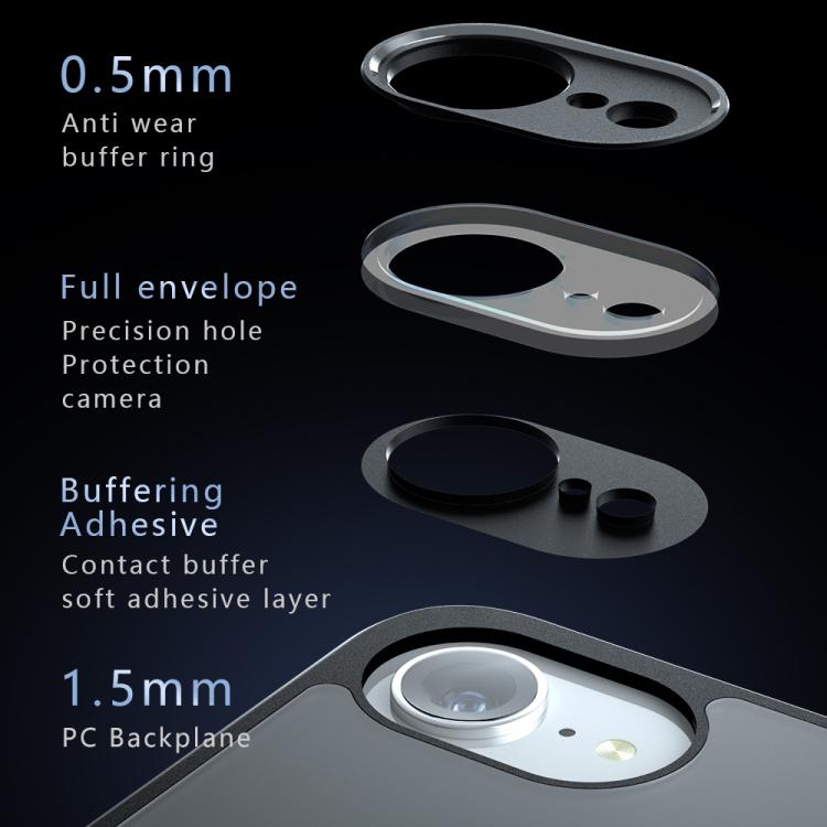 For iPhone 16e Armor MagSafe Precise Hole PC Hybrid TPU Phone Case(Frosted Black) - iPhone 16e Cases by PMC TechLife | Online Shopping South Africa | PMC TechLife | Buy Now Pay Later Mobicred