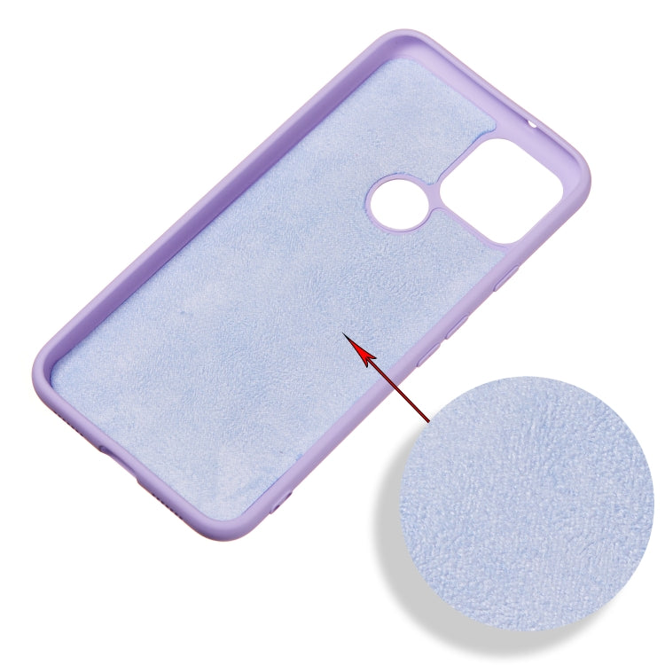 For Google Pixel 5 Pure Color Liquid Silicone Shockproof Full Coverage Case(Purple) - Google Cases by PMC TechLife | Online Shopping South Africa | PMC TechLife | Buy Now Pay Later Mobicred