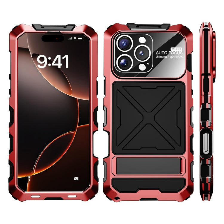 For iPhone 16 Pro Max R-JUST Life Waterproof Dustproof Shockproof Phone Case(Red) - free shipping - PMC Jewellery - Order now!