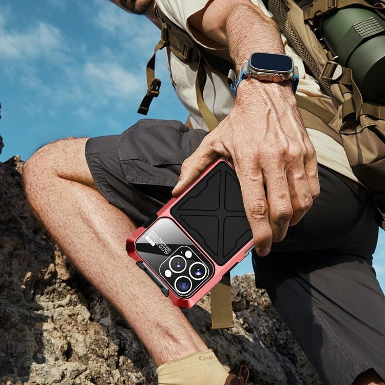 For iPhone 16 Pro Max R-JUST Life Waterproof Dustproof Shockproof Phone Case(Red) - free shipping - PMC Jewellery - Order now!