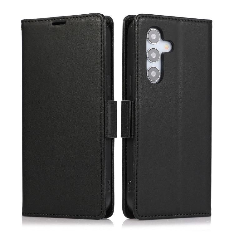 For Samsung Galaxy S25+ / S24+ 5G Side Buckle RFID Anti-theft Leather Phone Case(Black) - free shipping - PMC TechLife - Order now!