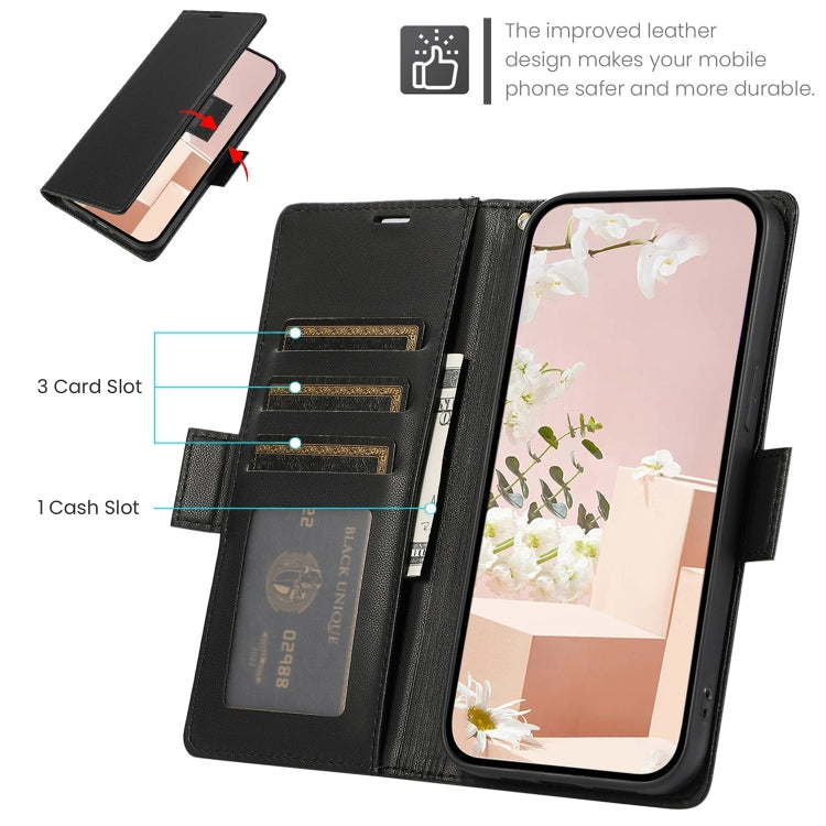 For Samsung Galaxy S25+ / S24+ 5G Side Buckle RFID Anti-theft Leather Phone Case(Black) - free shipping - PMC TechLife - Order now!