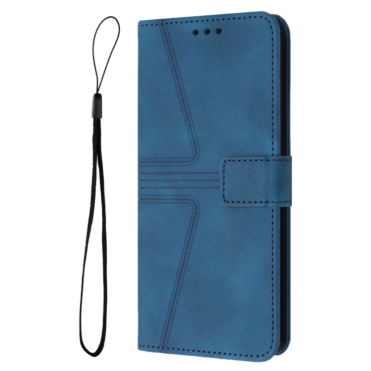 For Samsung Galaxy S25 Ultra 5G Triangle Solid Color Leather Phone Case(Blue) - free shipping - PMC TechLife - Order now!