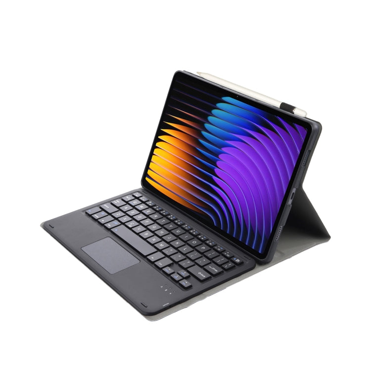 For Xiaomi Pad 7 / 7 Pro 11.2 inch A0N13-A Ultra-thin Detachable Bluetooth Keyboard Leather Tablet Case with Touchpad(Black) - free shipping - PMC Jewellery - Order now!