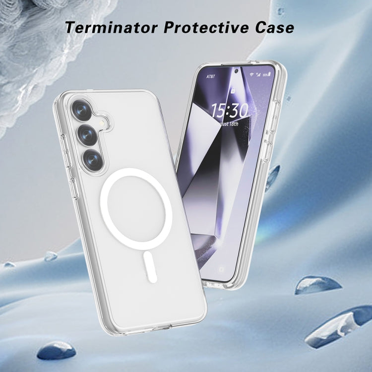 For Samsung Galaxy S25+ 5G Terminator MagSafe Magnetic Phone Case(Transparent) - free shipping - PMC Jewellery - Order now!