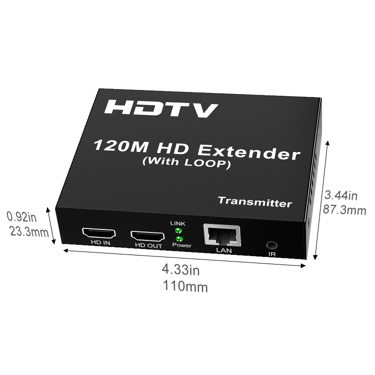 120m HDTV Network Extender(UK Plug) - Amplifier by PMC TechLife | Online Shopping South Africa | PMC TechLife | Buy Now Pay Later Mobicred
