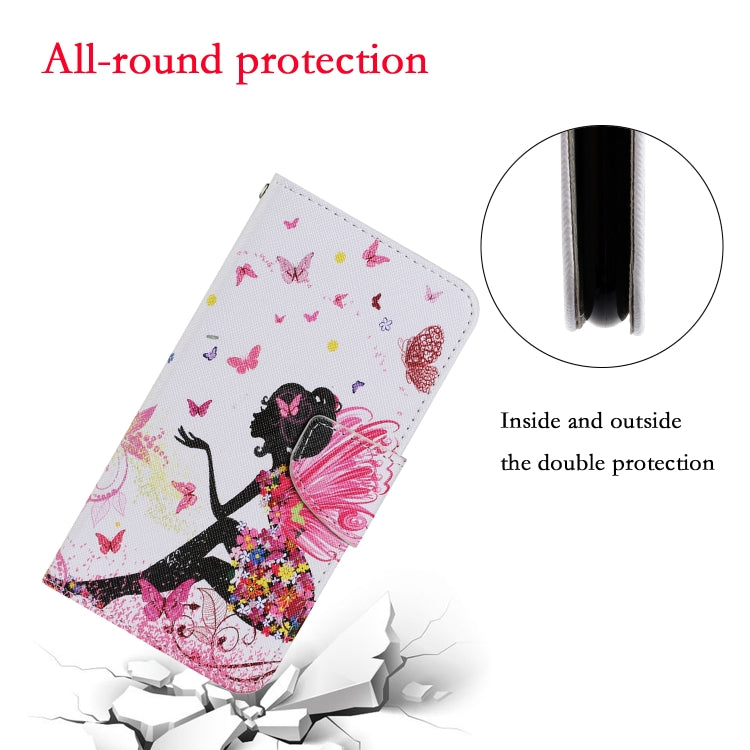 For Samsung Galaxy S25 Ultra 5G Colored Drawing Pattern Leather Phone Case(Dancing Girl) - Galaxy S25 Ultra 5G Cases by PMC Jewellery | Online Shopping South Africa | PMC Jewellery | Buy Now Pay Later Mobicred