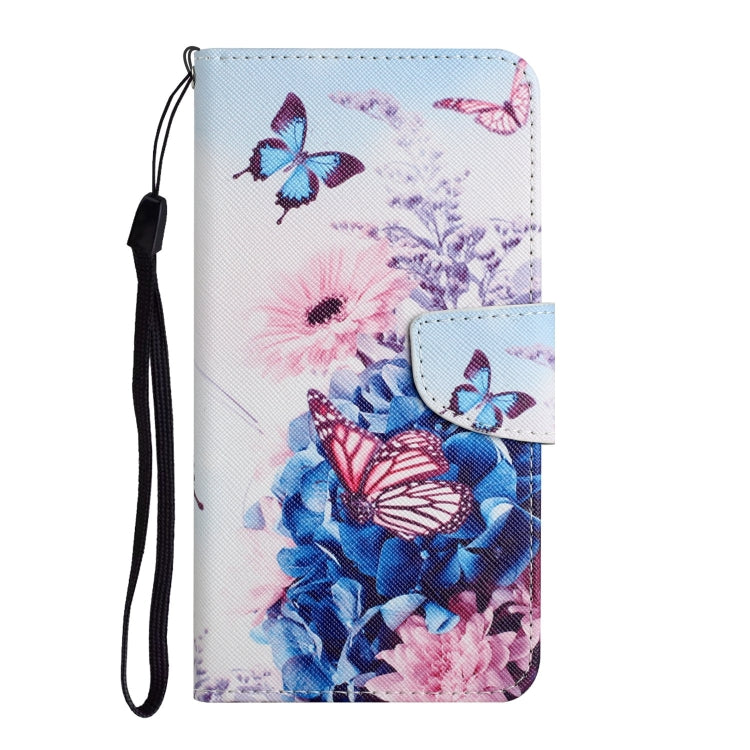 For Samsung Galaxy S25 Ultra 5G Colored Drawing Pattern Leather Phone Case(Purple Butterfly) - Galaxy S25 Ultra 5G Cases by PMC Jewellery | Online Shopping South Africa | PMC Jewellery | Buy Now Pay Later Mobicred