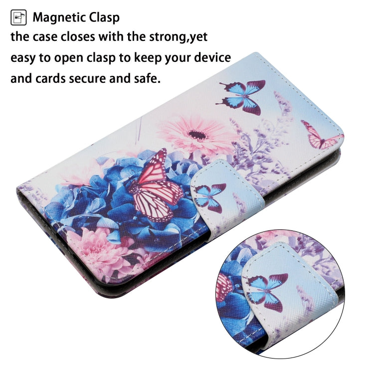 For Samsung Galaxy S25 Ultra 5G Colored Drawing Pattern Leather Phone Case(Purple Butterfly) - Galaxy S25 Ultra 5G Cases by PMC Jewellery | Online Shopping South Africa | PMC Jewellery | Buy Now Pay Later Mobicred