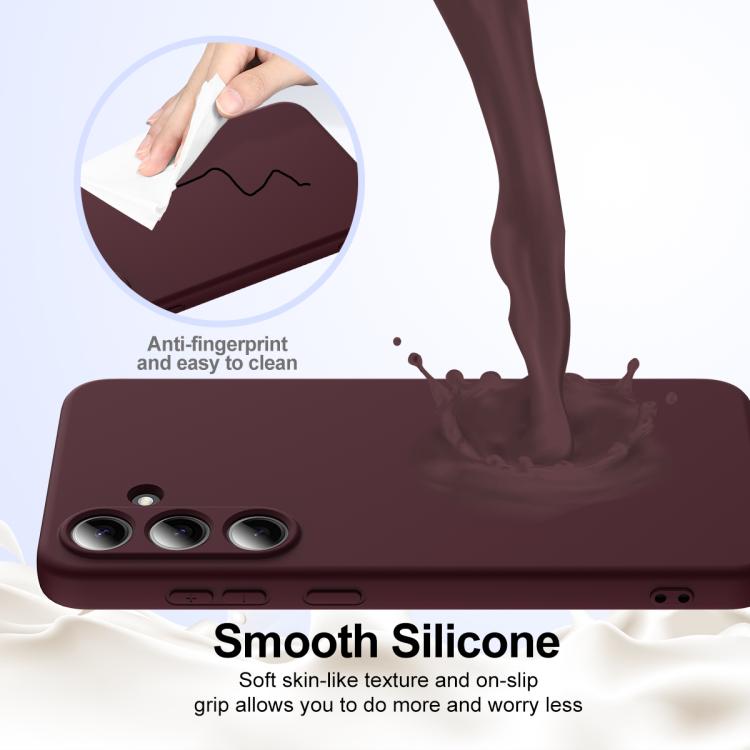 For Samsung Galaxy S25+ 5G Shockproof Silicone Magsafe Phone Case(Plum Color) - Galaxy S25+ 5G Cases by PMC Jewellery | Online Shopping South Africa | PMC Jewellery | Buy Now Pay Later Mobicred