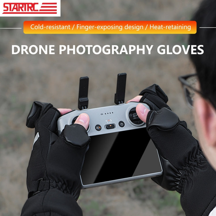 STARTRC Universal Drone Remote Control Photography Gloves Winter Warm Gloves, Size:L(Black) - free shipping - PMC TechLife - Order now!