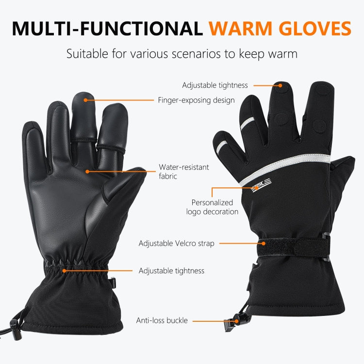 STARTRC Universal Drone Remote Control Photography Gloves Winter Warm Gloves, Size:XL(Black) - free shipping - PMC TechLife - Order now!