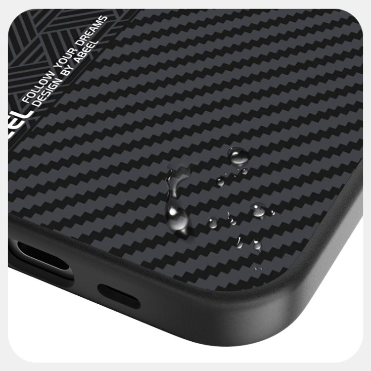 For iPhone 16e ABEEL 6D Micro Relief MagSafe Magnetic Phone Case(Carbon Fiber Black) - iPhone 16e Cases by PMC TechLife | Online Shopping South Africa | PMC TechLife | Buy Now Pay Later Mobicred