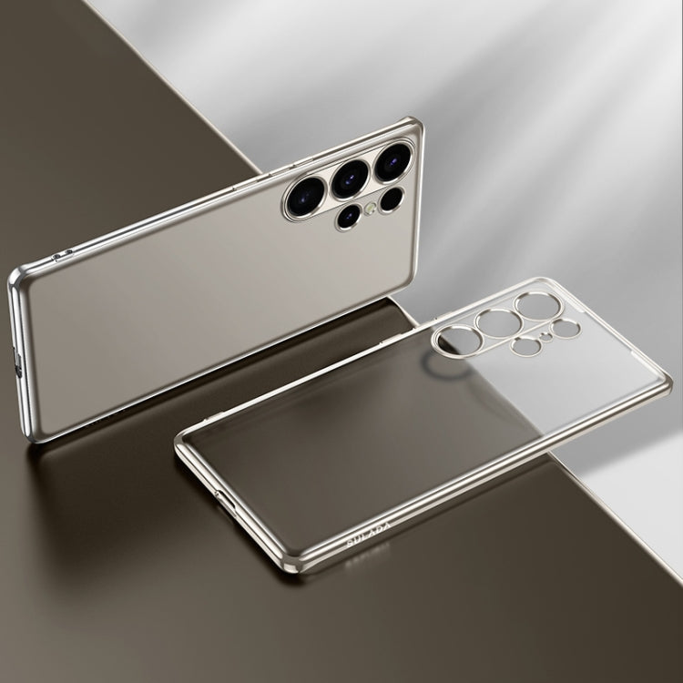 For Samsung Galaxy S25+ 5G SULADA Electroplating Frosted TPU Phone Case(Grey) - free shipping - PMC Jewellery - Order now!