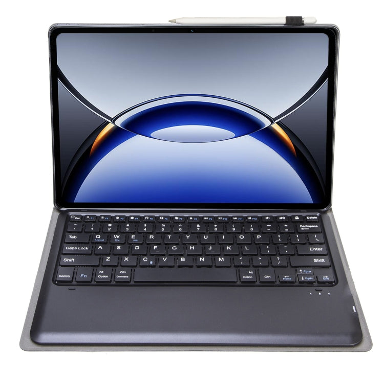 For OPPO Pad 3 12.1inch OP15-A TPU Ultra-thin Detachable Bluetooth Keyboard Leather Case with Touchpad(Black) - OPPO Keyboard by PMC Jewellery | Online Shopping South Africa | PMC Jewellery | Buy Now Pay Later Mobicred